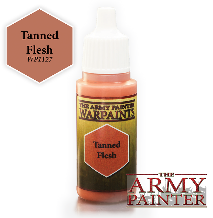 The Army Painter Acrylic Warpaints: Tanned Flesh 18mL Eyedropper Paint Bottle