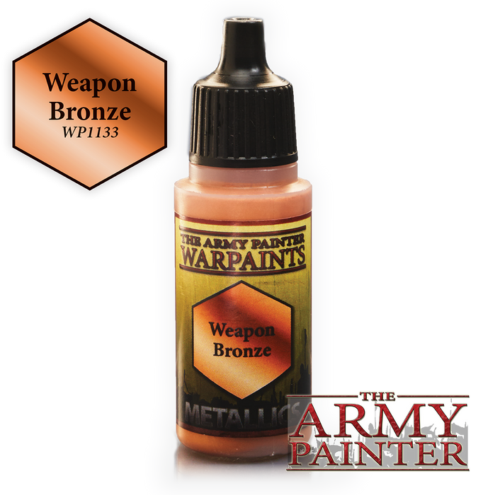 The Army Painter Metallic Warpaints: Weapon Bronze 18mL Eyedropper Paint Bottle