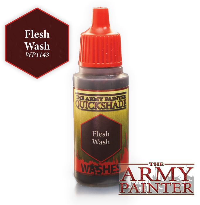 The Army Painter Washes Warpaints: Flesh Wash 18mL Eyedropper Paint Bottle