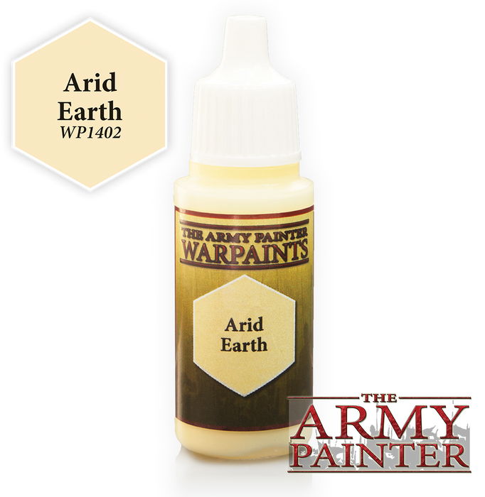 The Army Painter Acrylic Warpaints: Arid Earth 18mL Eyedropper Paint Bottle