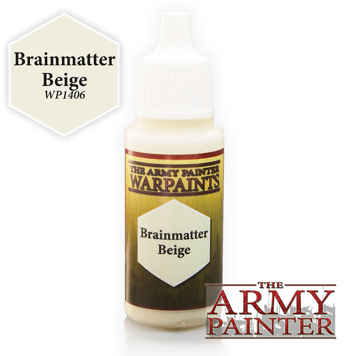 Army Painter Acrylic Warpaints: Brainmatter Beige 18mL Eyedropper Paint Bottle