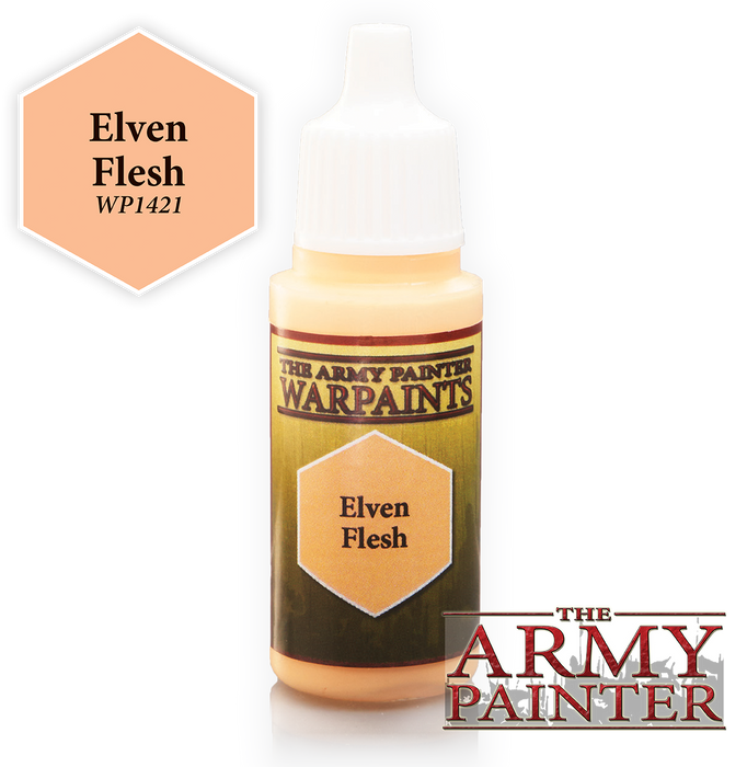 The Army Painter Acrylic Warpaints: Elven Flesh 18mL Eyedropper Paint Bottle