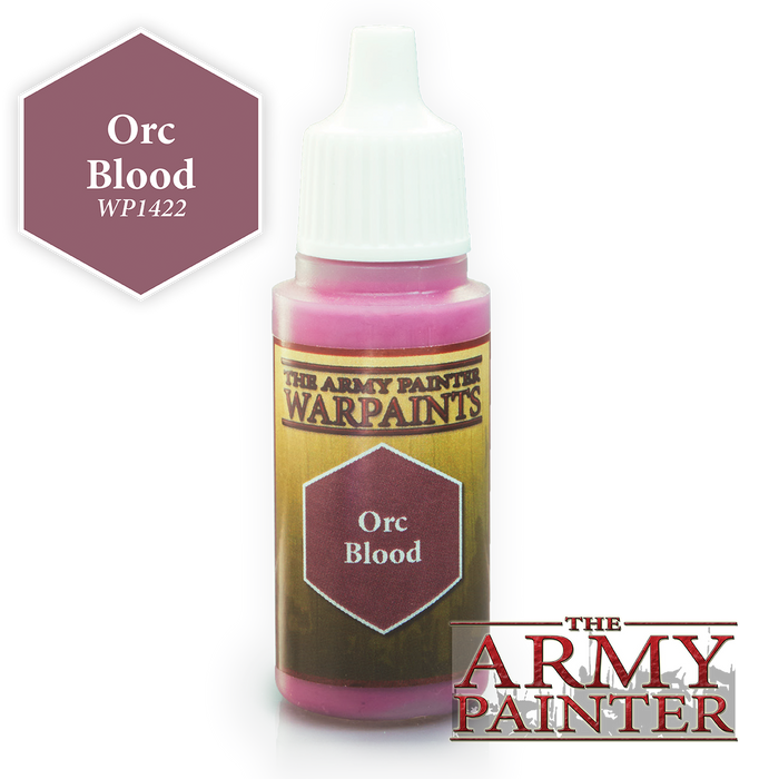 The Army Painter Acrylic Warpaints: Orc Blood 18mL Eyedropper Paint Bottle