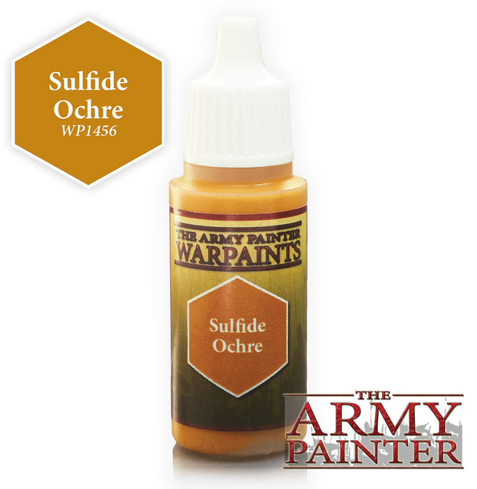 The Army Painter Acrylic Warpaints: Sulfide Ochre 18mL Eyedropper Paint Bottle