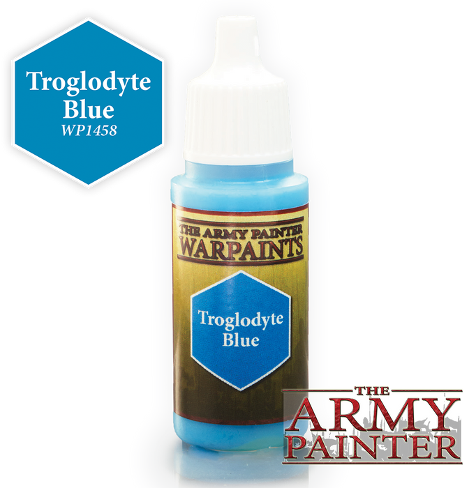The Army Painter Acrylic Warpaints: Troglodyte Blue 18mL Eyedropper Paint Bottle