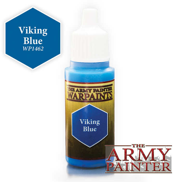The Army Painter Acrylic Warpaints: Viking Blue 18mL Eyedropper Paint Bottle