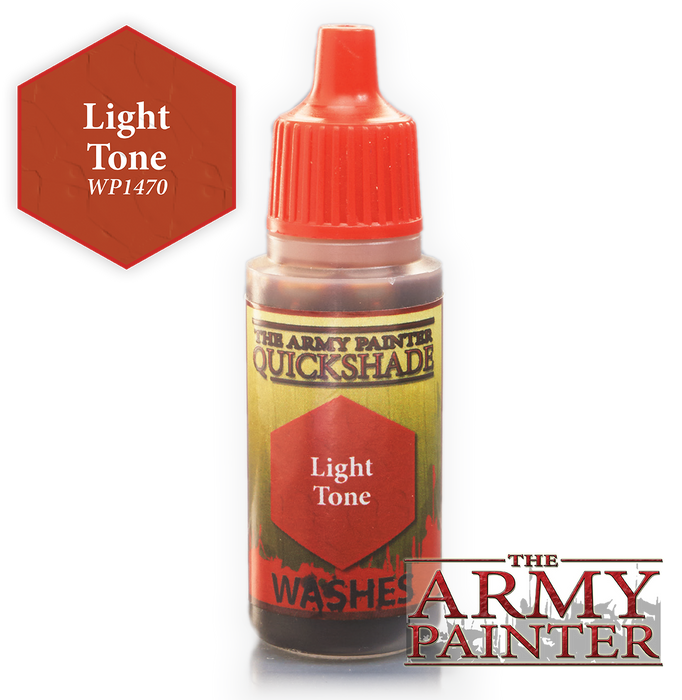 The Army Painter Washes Warpaints: Light Tone Wash 18mL Eyedropper Paint Bottle