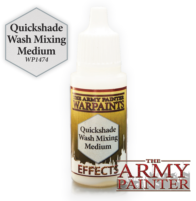 Army Painter Effect Warpaints: Quickshade Wash Mixing Medium 18mL Paint Bottle