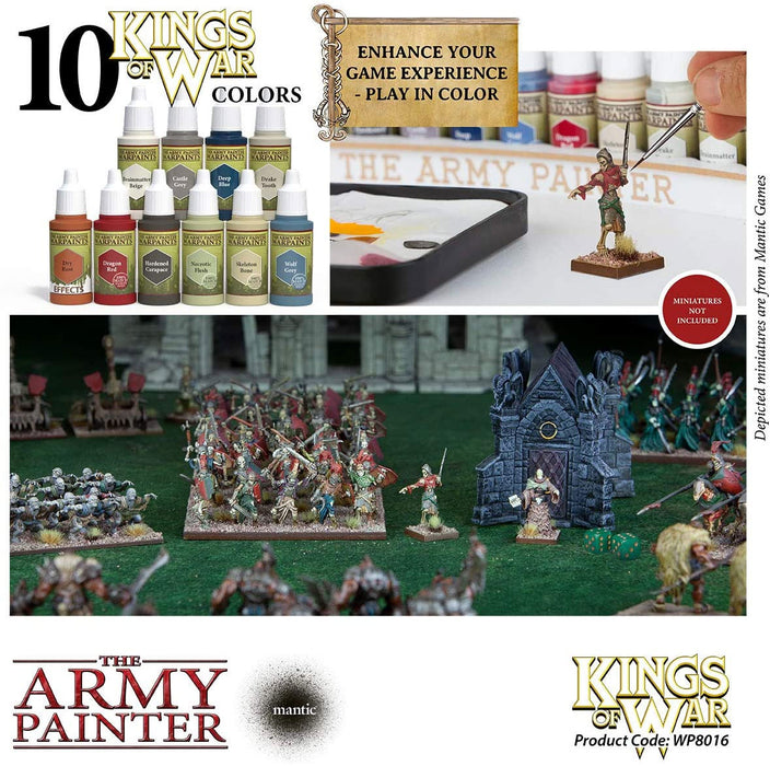 The Army Painter Warpaints: Kings of War Undead Paint Set - 10 Warpaints