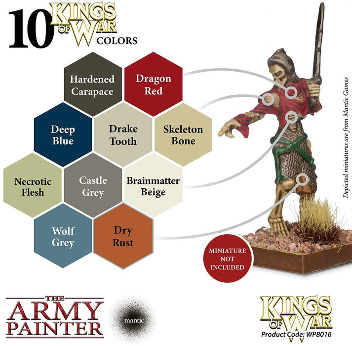 The Army Painter Warpaints: Kings of War Undead Paint Set - 10 Warpaints