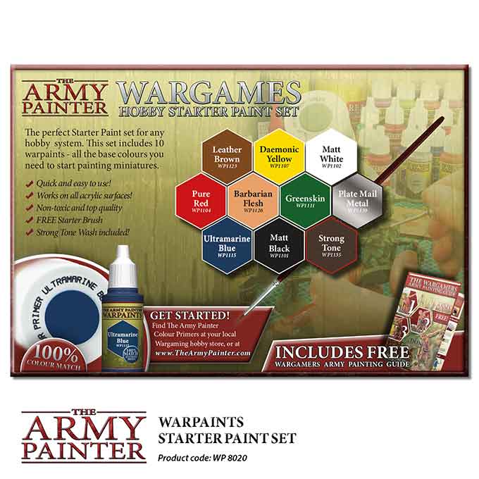 The Army Painter Warpaints - Wargames Hobby Starter Paint Set