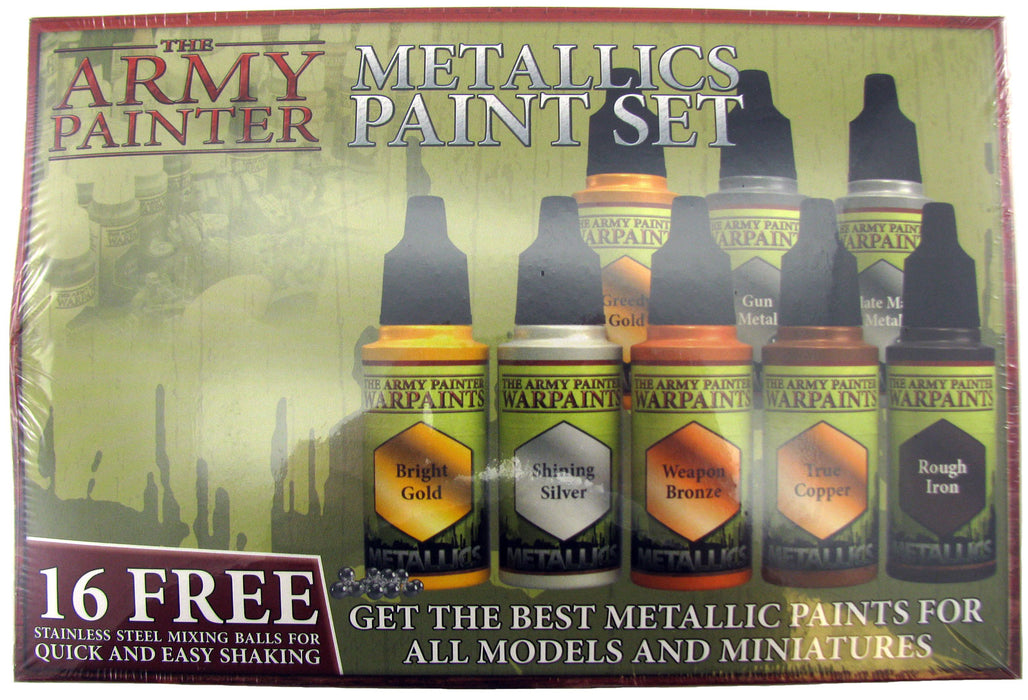 The Army Painter Warpaints: Metallics Paint Set - 8 Paints