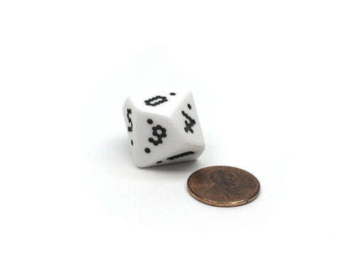The Dice Lab OptiDice D10 (00-90), 1 Piece - White