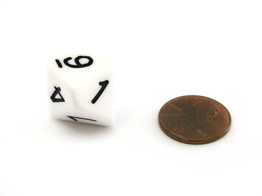 D10 Skew Dice 0-9, 1 Piece - White