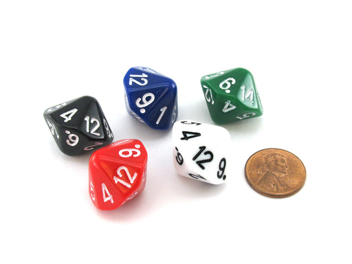 Pack of 6 D16 Koplow Games 16 Sided 20mm Opaque Dice - Red — Pippd