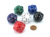 D48 Disdyakis Dodecadron Dice, 6 Pieces - Black, White, Red, Green, Blue, Purple