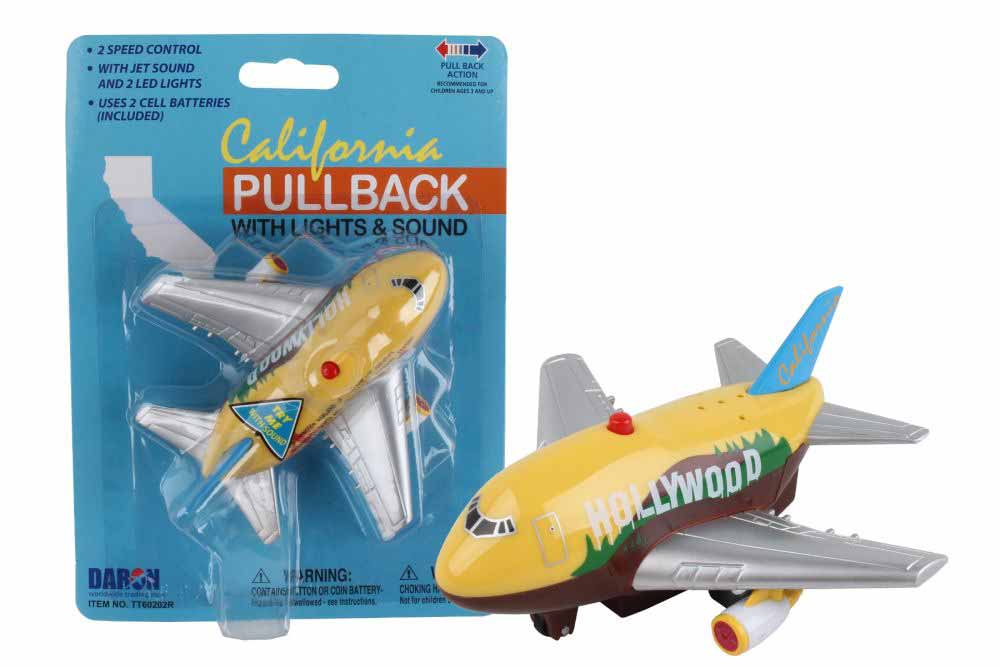California Pullback Toy with Light and Sound