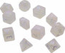 Polyhedral 11 Piece Eclipse Dice Set - Arctic White