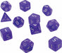 Polyhedral 11 Piece Eclipse Dice Set - Royal Purple