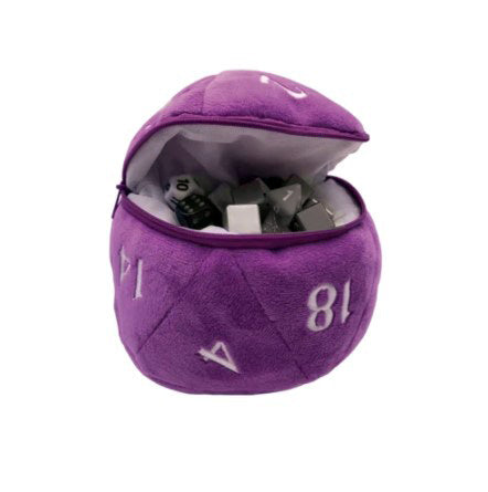 Plush D20 Dice Bag - Choose your color