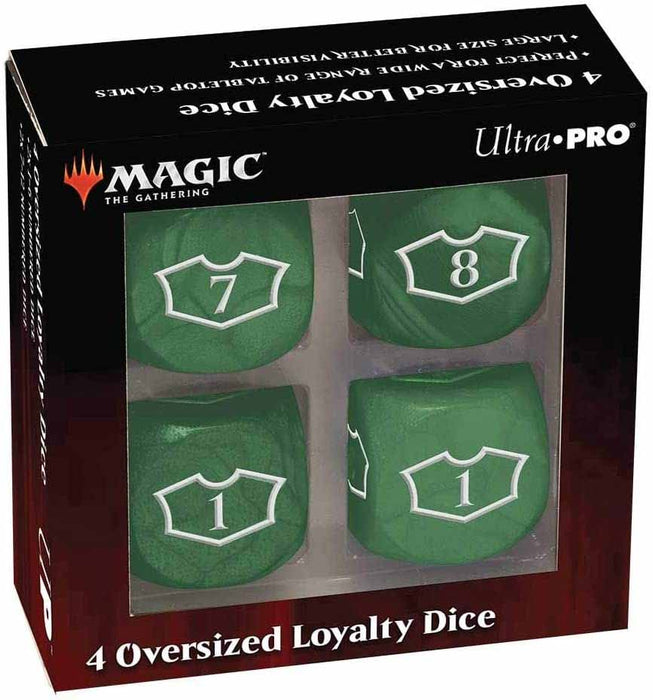 Magic the Gathering Deluxe 22mm Loyalty Dice Set (4) - Forest