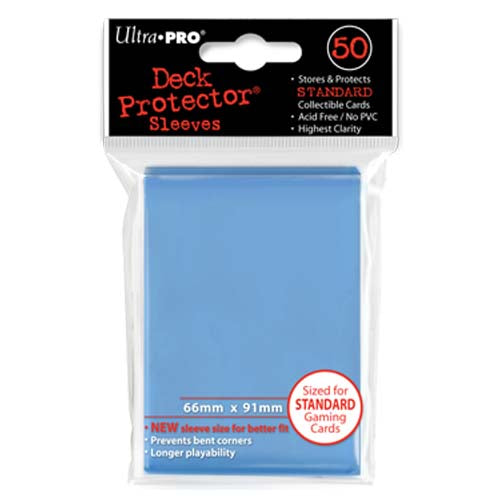 Deck Protector Sleeves Pack: Light Blue Solid 50ct
