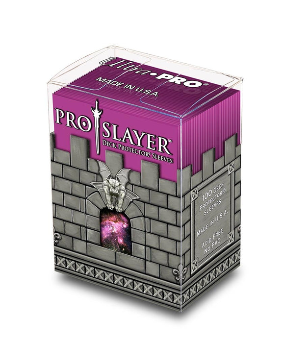 Pro-Slayer Hot Pink Standard Size Deck Sleeves Pack (100 Sleeves)