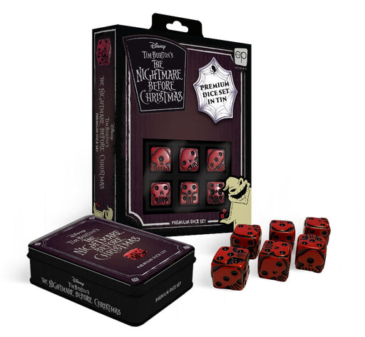 Set of 6 D6 Pop Culture Premium Dice with Case - The Nightmare Before Christmas