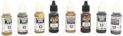 Acrylicos Vallejo Model Color Set Vehicle Basic Paint Set (8) for RPG Miniatures