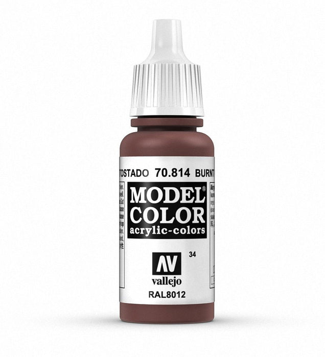 Acrylicos Vallejo Model Color Hobby Paint (17ml) - Cadmium Umber Red