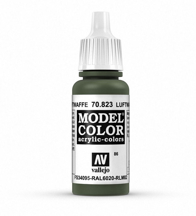 Acrylicos Vallejo Model Color Hobby Paint (17ml) - Luftwaffe Camouflage Green