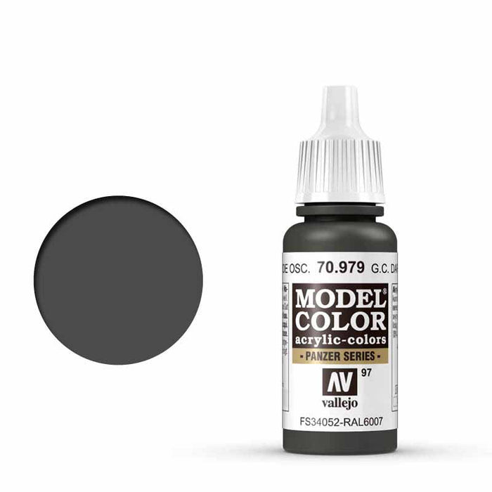 Acrylicos Vallejo Model Color Hobby Paint (17ml) - German Camouflage Dark Green