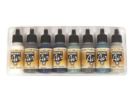 Acrylicos Vallejo Model Air: WWII United States Navy USN Aircraft Paint Set (8)