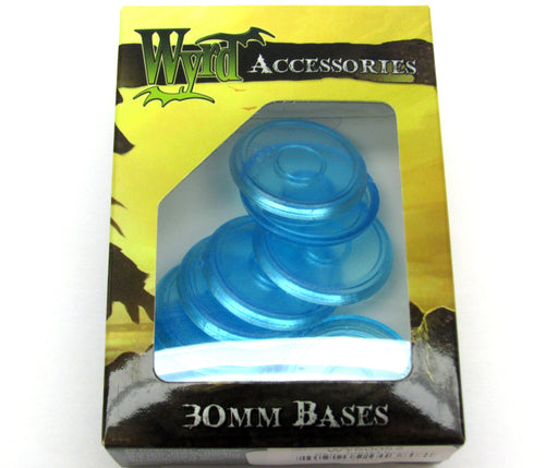 Wyrd Miniatures Malifaux - Blue Translucent Bases 30mm (10 Pieces)