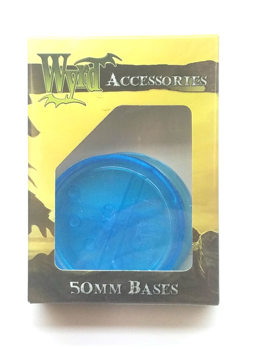 Wyrd Miniatures Malifaux - Blue Translucent Bases 50mm (3 Pieces)