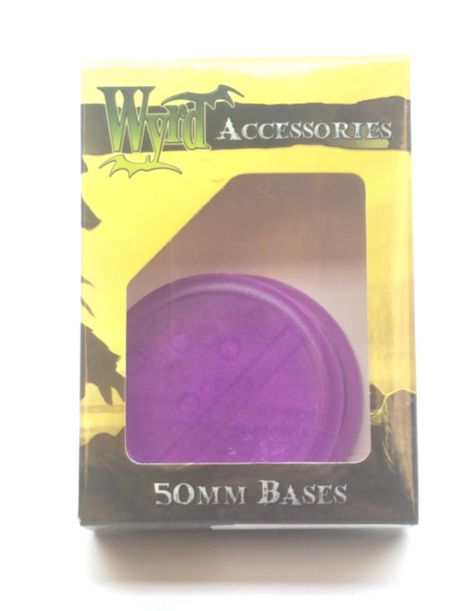 Wyrd Miniatures Malifaux - Purple Translucent Bases 50mm (3 Pieces)