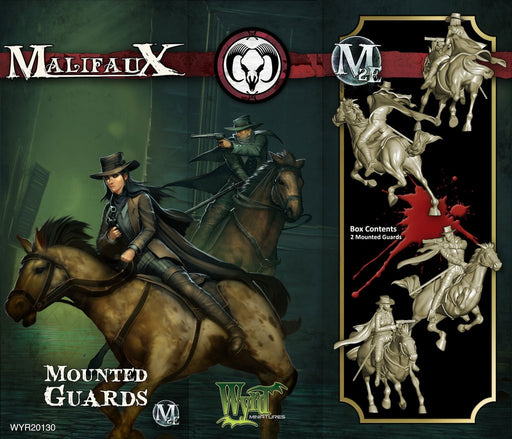 Malifaux Guild Mounted Guards (2) #20130 Unpainted Plastic Miniature Figures