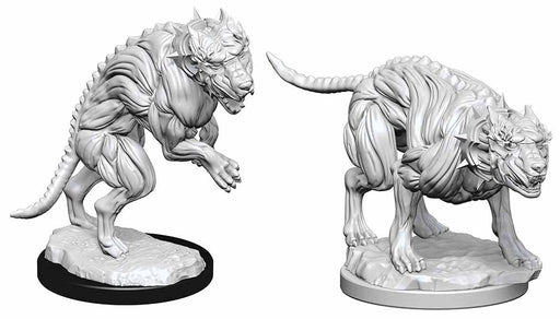 Pathfinder Deep Cuts Unpainted Miniatures: (W1) Hell Hounds