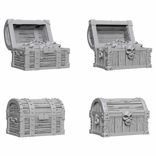 WizKids Deep Cuts Unpainted Miniatures: (W2) Chests