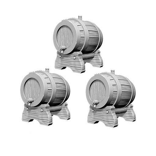 WizKids Deep Cuts Unpainted Miniatures: (W2) Keg Barrels