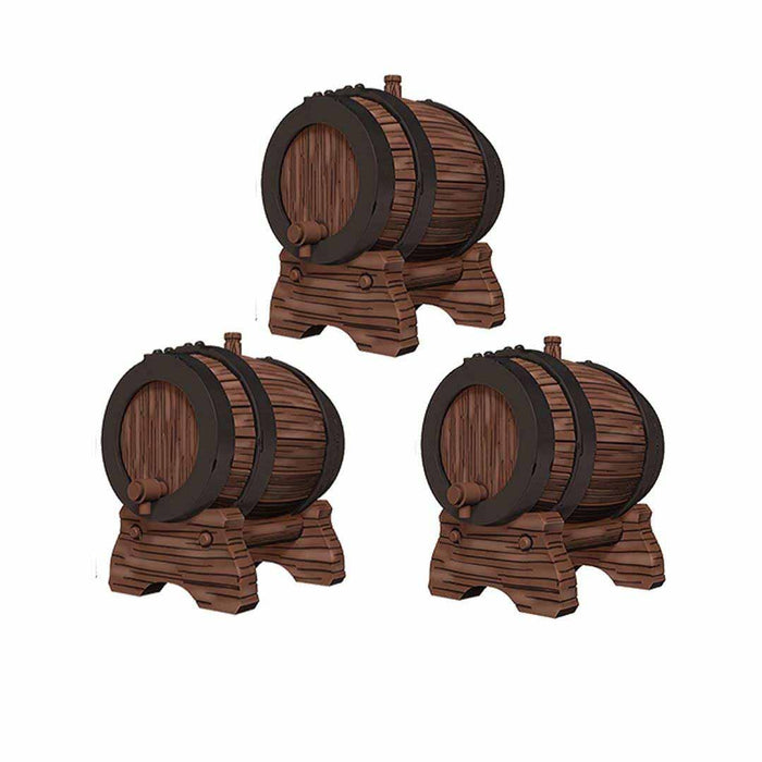 WizKids Deep Cuts Unpainted Miniatures: (W2) Keg Barrels