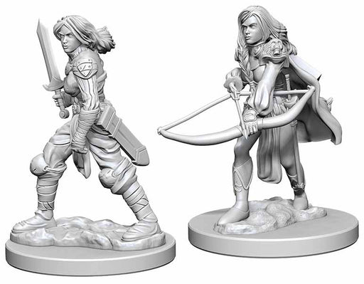 Pathfinder Deep Cuts Unpainted Miniatures: (W1) Human Female Fighter