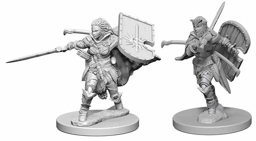 Pathfinder Deep Cuts Unpainted Miniatures: (W1) Human Female Paladin