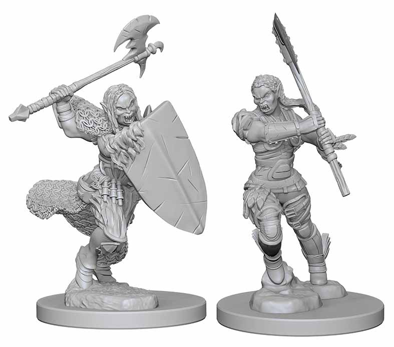 Pathfinder Deep Cuts Unpainted Miniatures: (W1) Half-Orc Female Barbarian