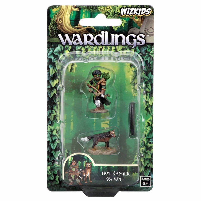WizKids Wardlings Painted Miniatures: (W1) Boy Ranger & Wolf