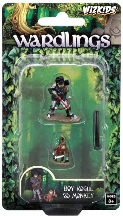 WizKids Wardlings Painted Miniatures: (W1) Boy Rogue & Monkey