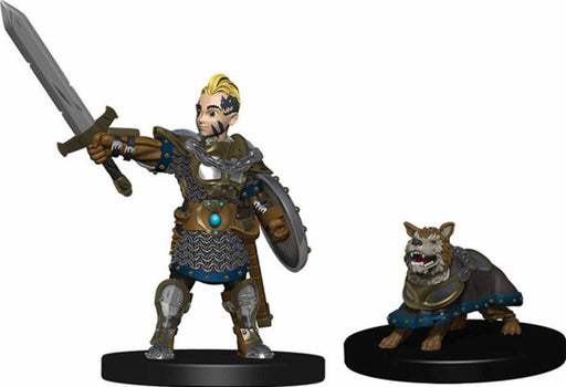 WizKids Wardlings Painted Miniatures: (W2) Boy Fighter & Battle Dog