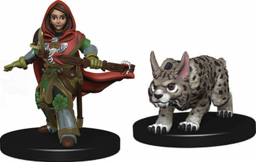 WizKids Wardlings Painted Miniatures: (W2) Girl Ranger & Lynx