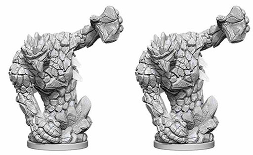Pathfinder Deep Cuts Unpainted Miniatures: (W5) Medium Earth Elemental: (2 Pieces)