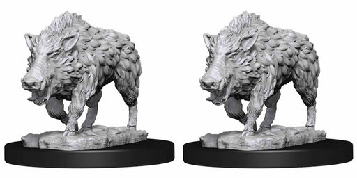WizKids Deep Cuts Unpainted Miniatures: (W7) Wild Boars